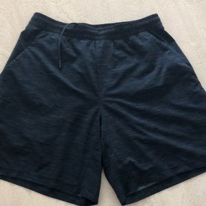 Lululemon Pace Breaker Linerless Short 7” SIZE Medium, Heather Navy
